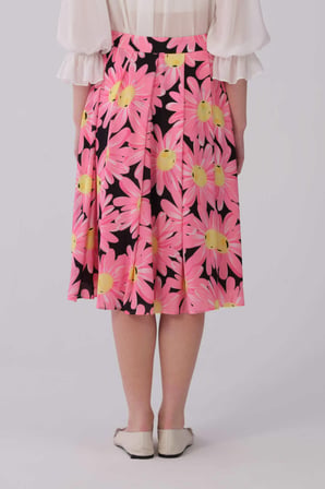 Floral Desenli Midi Etek Orijinal