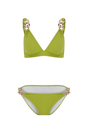 Zincirli Bikini   Fıstık Yeşili