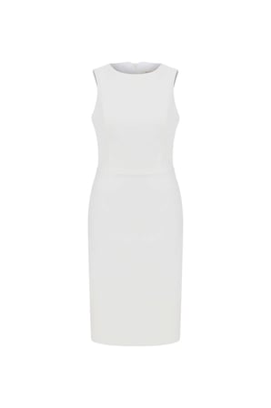 Arkası Cut Out Detaylı Midi Elbise   Ekru