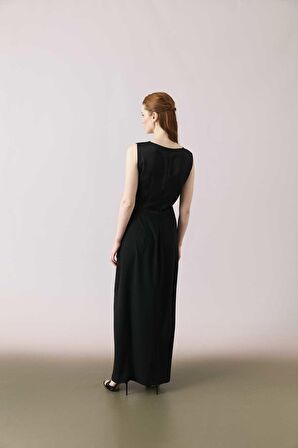 Y24 11308 Elbise Siyah