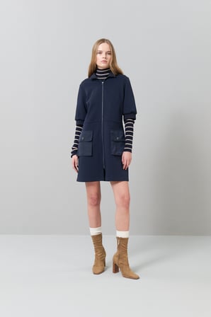 K25 21003 Elbise Lacivert