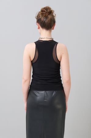 Halter Yaka Bluz Siyah