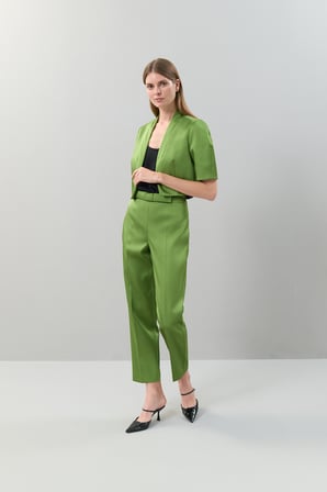 Saten Bolero Yeşil