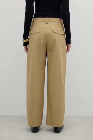 Konik Paça Pantolon Kahve