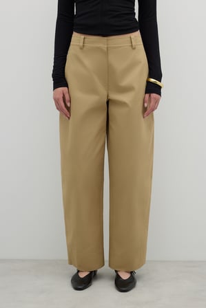 Konik Paça Pantolon Kahve