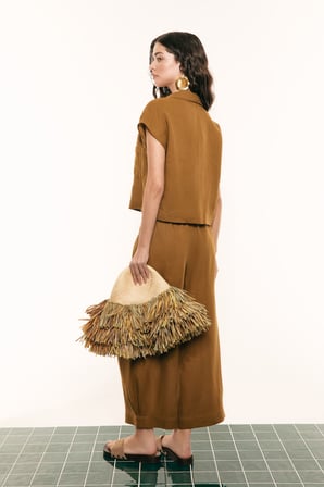 Cep Detaylı Pantolon Olive
