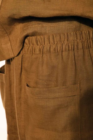 Cep Detaylı Pantolon Olive