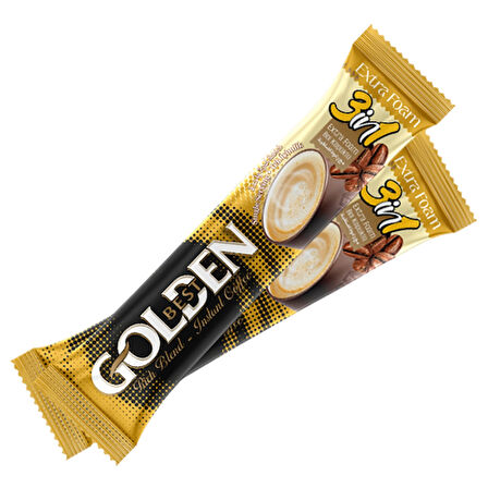 Golden Best 3'ü 1 Arada Sütlü Köpüklü Çözünebilir Kahve Karışımı (10 x 18 g)