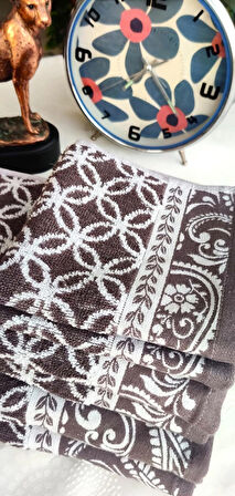 HEDİYELİK, ÇEYİZLİK , İHRAÇ FAZLASI ÖZEL ÜRETİM BUKLE COTTON BANYO-MUTFAK Havlu Seti (6'LI SET)