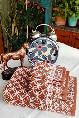 HEDİYELİK, ÇEYİZLİK , İHRAÇ FAZLASI ÖZEL ÜRETİM BUKLE COTTON BANYO-MUTFAK Havlu Seti (6'LI SET)