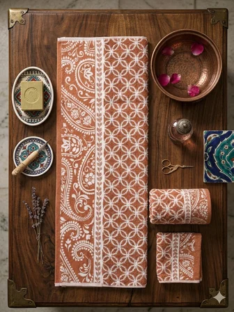 (El ve yüz Havlusu Hediyeli) (1adet) Bukle Coton 70x140 cm. Banyo havlusu