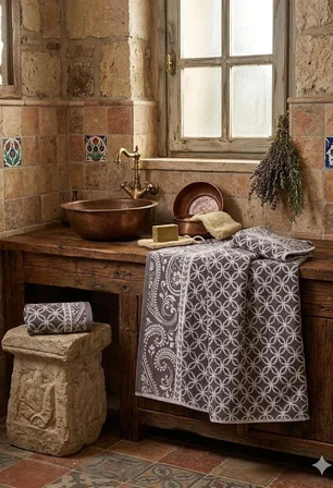 (El ve yüz Havlusu Hediyeli) (1adet) Bukle Coton 70x140 cm. Banyo havlusu