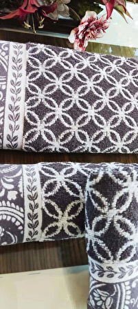 (El ve yüz Havlusu Hediyeli) (1adet) Bukle Coton 70x140 cm. Banyo havlusu