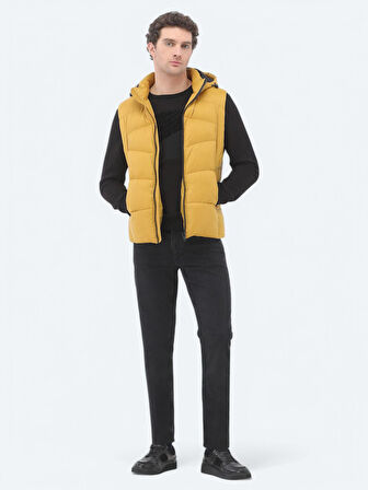 Siyah Slim Fit Denim Pamuk Karışımlı Pantolon