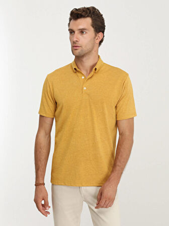 Kip Polo Yaka Safran Erkek T-Shirt TSH-1363