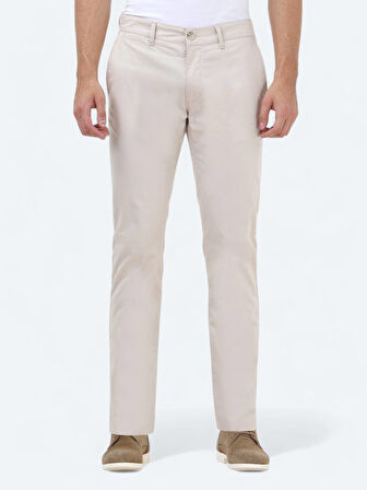 Taş Düz Dokuma Slim Fit Casual Pamuk Karışımlı Pantolon