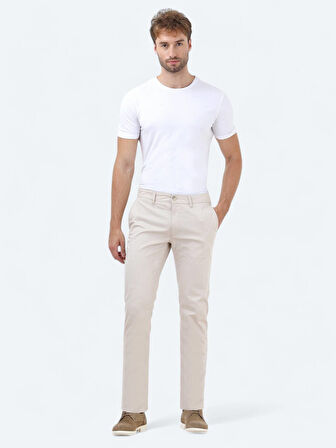 Taş Düz Dokuma Slim Fit Casual Pamuk Karışımlı Pantolon