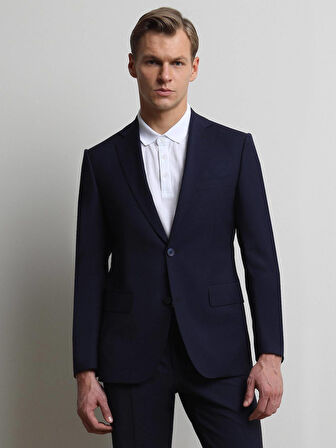Saks Modern Fit Yün Karışımlı Takım Elbise