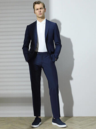 Saks Modern Fit Yün Karışımlı Takım Elbise