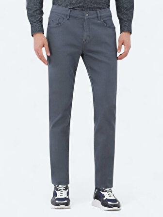 İndigo Slim Fit Denim Pamuk Karışımlı Pantolon