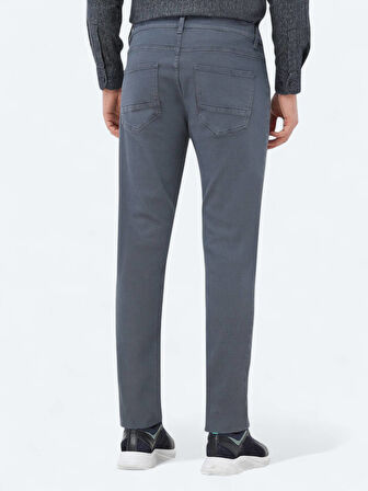 İndigo Slim Fit Denim Pamuk Karışımlı Pantolon
