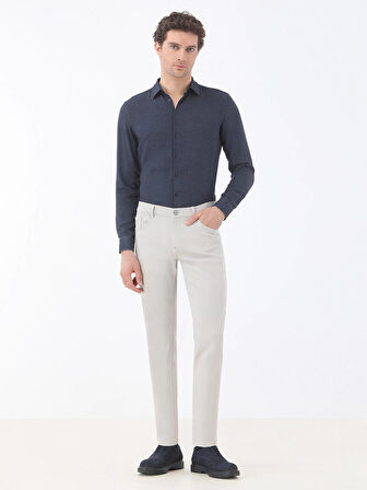 Taş Slim Fit Denim Pamuk Karışımlı Pantolon