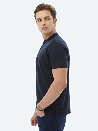 Lacivert Düz Regular Fit Casual Gömlek