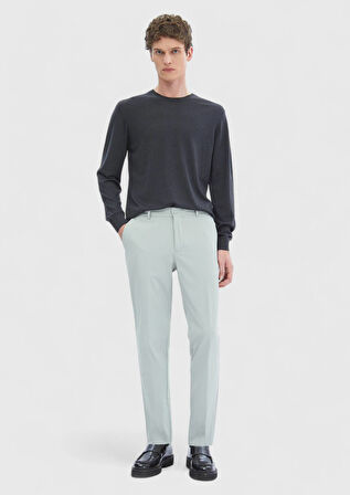 Bej Düz Örme Jogging Fit Casual Pantolon