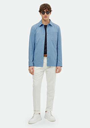 Mavi Regular Fit Gömlek Yaka Casual Dokuma Mont