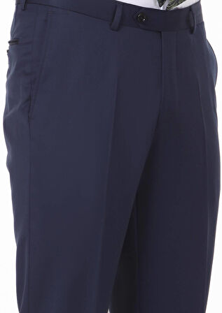 Saks Düz Kumaş Regular Fit Klasik %100 Yün Pantolon