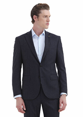 Açık Mavi Düz Slim Fit Dokuma Klasik %100 Pamuk Gömlek