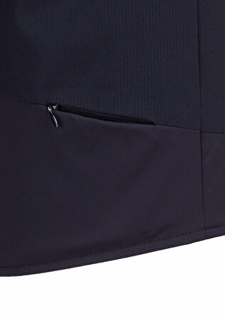 Lacivert Regular Fit Dik Yaka Casual Örme Spor Yelek