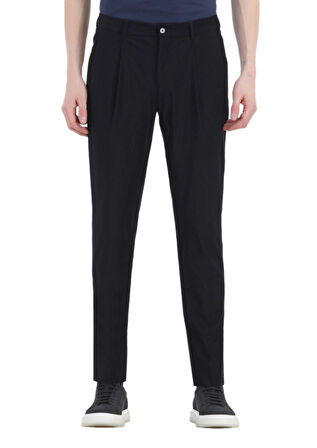 Siyah Mikro Comfort Fit Örme Takım Elbise