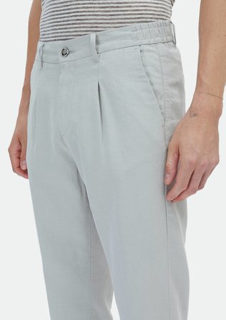 Gri Desenli Dokuma Jogging Fit Casual Pamuk Karışımlı Pantolon