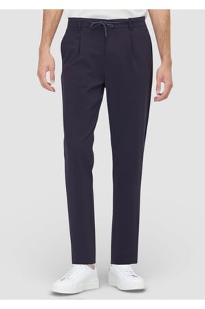 Lacivert Düz Dokuma Jogging Fit Casual Pantolon