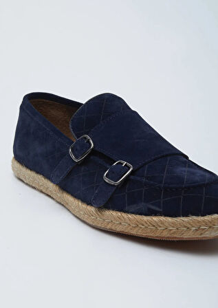 Lacivert Süet Casual Loafer