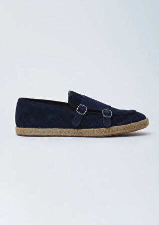 Lacivert Süet Casual Loafer