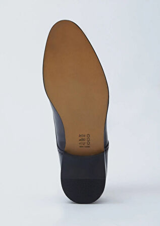 Lacivert Deri Klasik Loafer