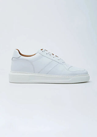 Beyaz Deri Spor Spor Ayakkabı