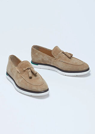 Taba Süet Casual Loafer