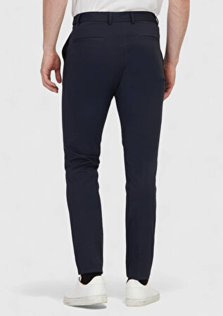 Lacivert Düz Örme Jogging Fit Casual Pantolon