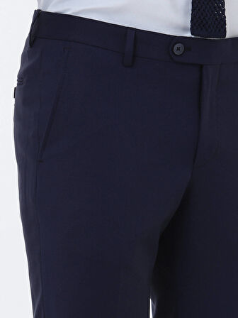 Saks Düz Dokuma Fitted Fit Klasik Yün Karışımlı Pantolon
