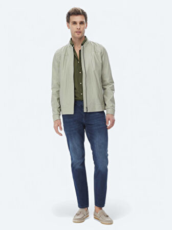 Taş Regular Fit Smart Casual Koyun Derisi Deri Mont