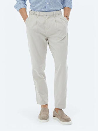 Taş Dokuma Carrot Fit Smart Casual %100 Pamuk Pantolon