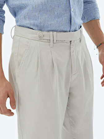 Taş Dokuma Carrot Fit Smart Casual %100 Pamuk Pantolon