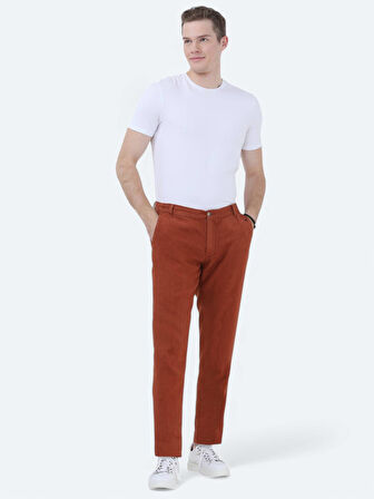 Kiremit Dokuma Jogging Fit Casual %100 Keten Pantolon