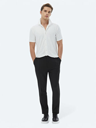 Ekru Regular Fit Casual Gömlek