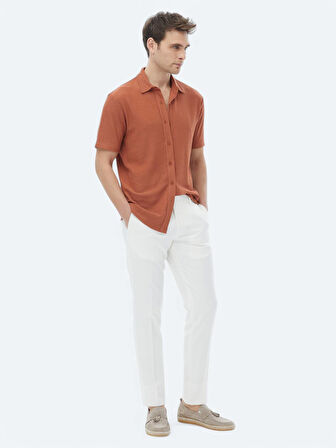 Kiremit Regular Fit Casual Gömlek