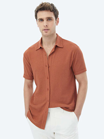 Kiremit Regular Fit Casual Gömlek