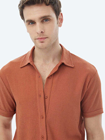 Kiremit Regular Fit Casual Gömlek